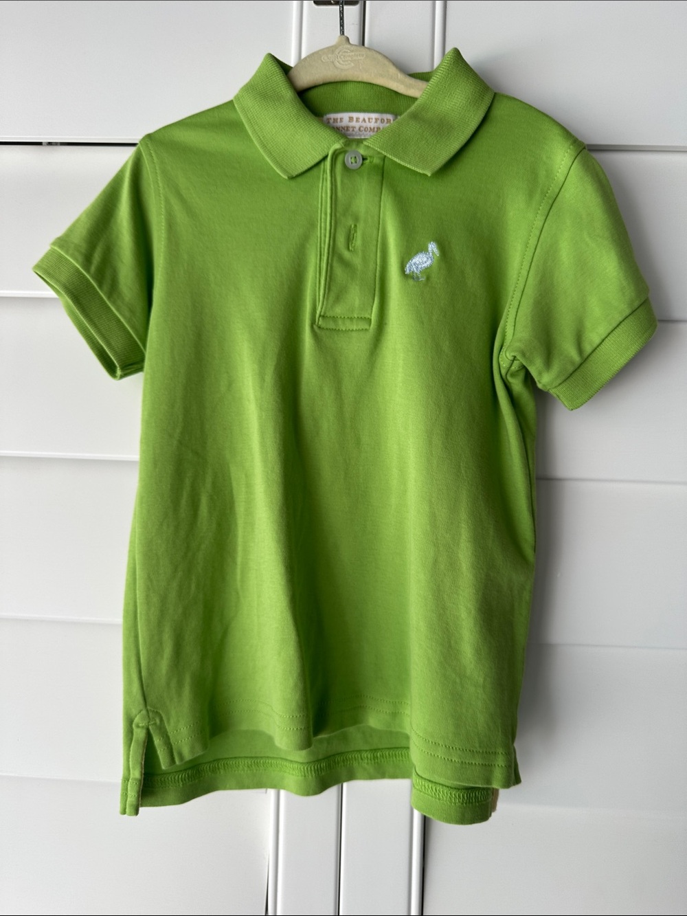TBBC prim and proper polo green size 2T